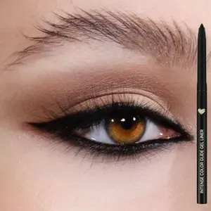 1PC Waterproof and Sweatproof, Naturally Matte, Smudge-proof Pencil Eye Liner, Black Gel Eyeliner, Ideal for Women's Gift, Eye Makeup, Beachproof Eyeliner