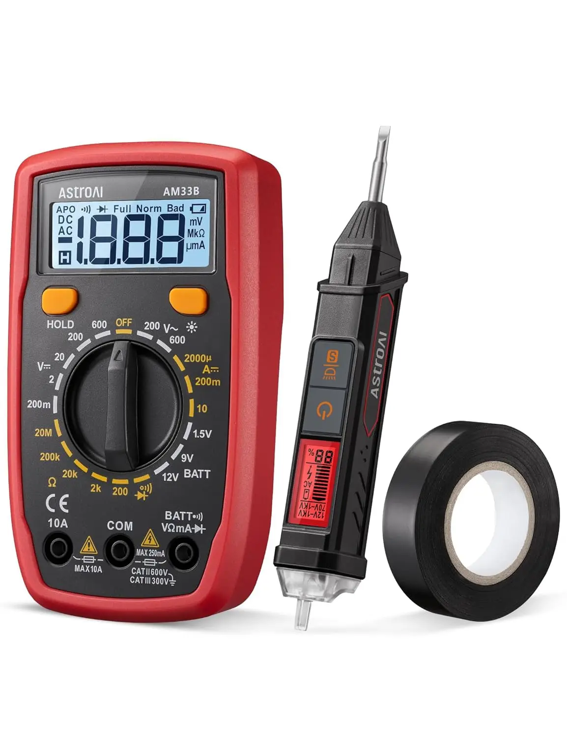 Electrical Test Kit — Digital Multimeter, Voltage Tester & Screwdriver