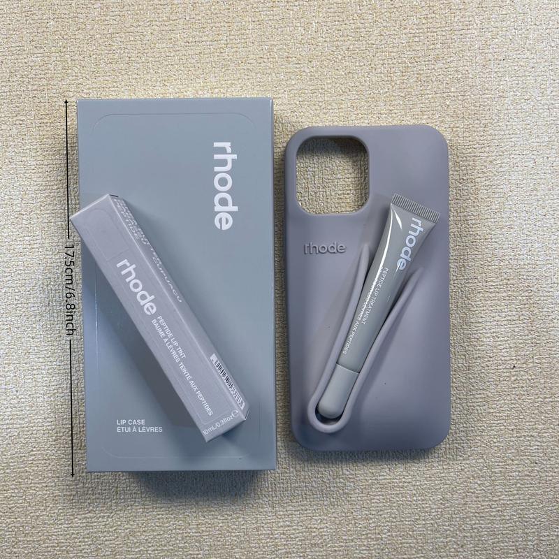 Portable Lipstick Phone Silicone Case, Fits iPhone 17/11/12/13/14/15/16 Pro Max Plus, Soft Shell Lollipop Design, Protective Cover