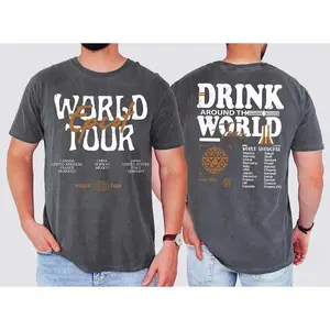 comfort colors epcot world tour shirt drink around the world trip tee retro epcot shirt