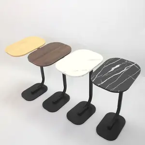 Versatile Rectangle Side Table - Only 4.3 lbs! | Compact Nightstand for Apartments | Modern Minimalist Accent Table for Living Room & Bedroom