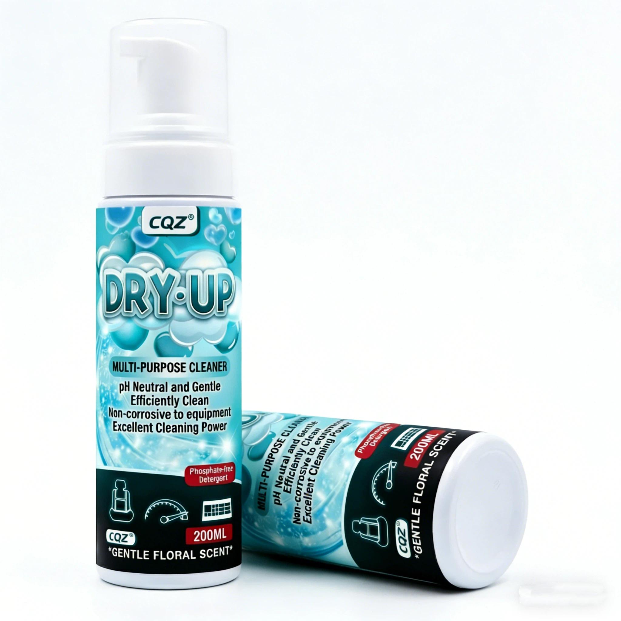 Multi-Purpose Foam Cleaner, pHNeutral Waterless Deep Cleaning Foam for Shoes,Car Interior & Home, Gentle Floral Scent (200ml)