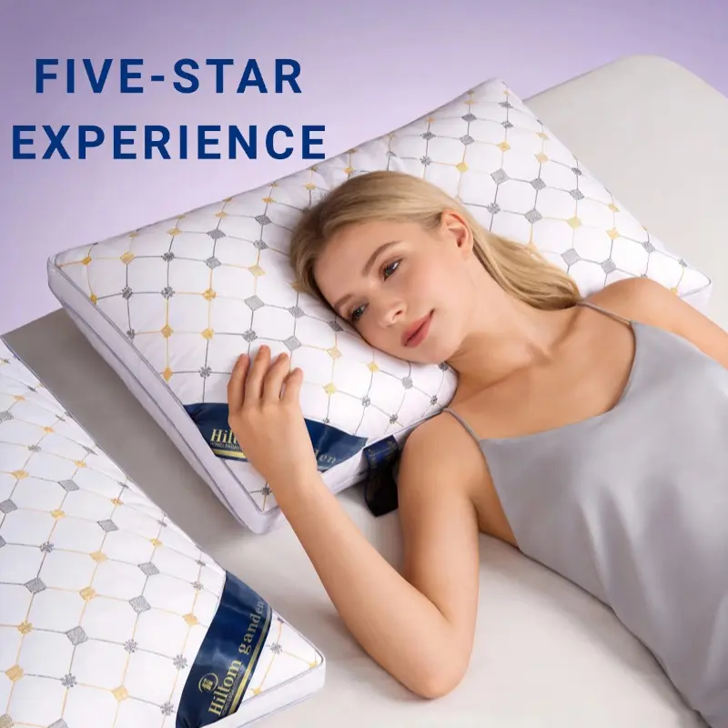 Five-Star Hotel Pillow Insert for Home Use — Cervical Support, High Rebound, Deep Sleep Design