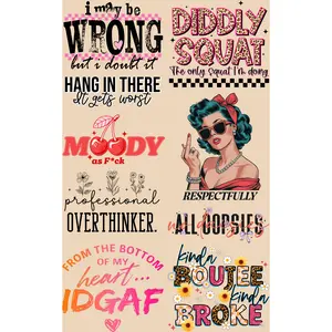 I MAY BE WRONG BUT I DOUBT IT PREMADE GANGSHEET  - 22X36  DTF TRANSFERS - DIRECT TO FILM