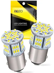 Aileo 2 Car LED Reverse Light Bulbs 6500k 1156 Ba15s P21w 54 3014smd Chips Canbus 800lm Brightness LED Car Lights