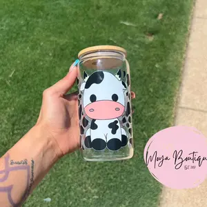 Big Cow Libbey Glass Cup