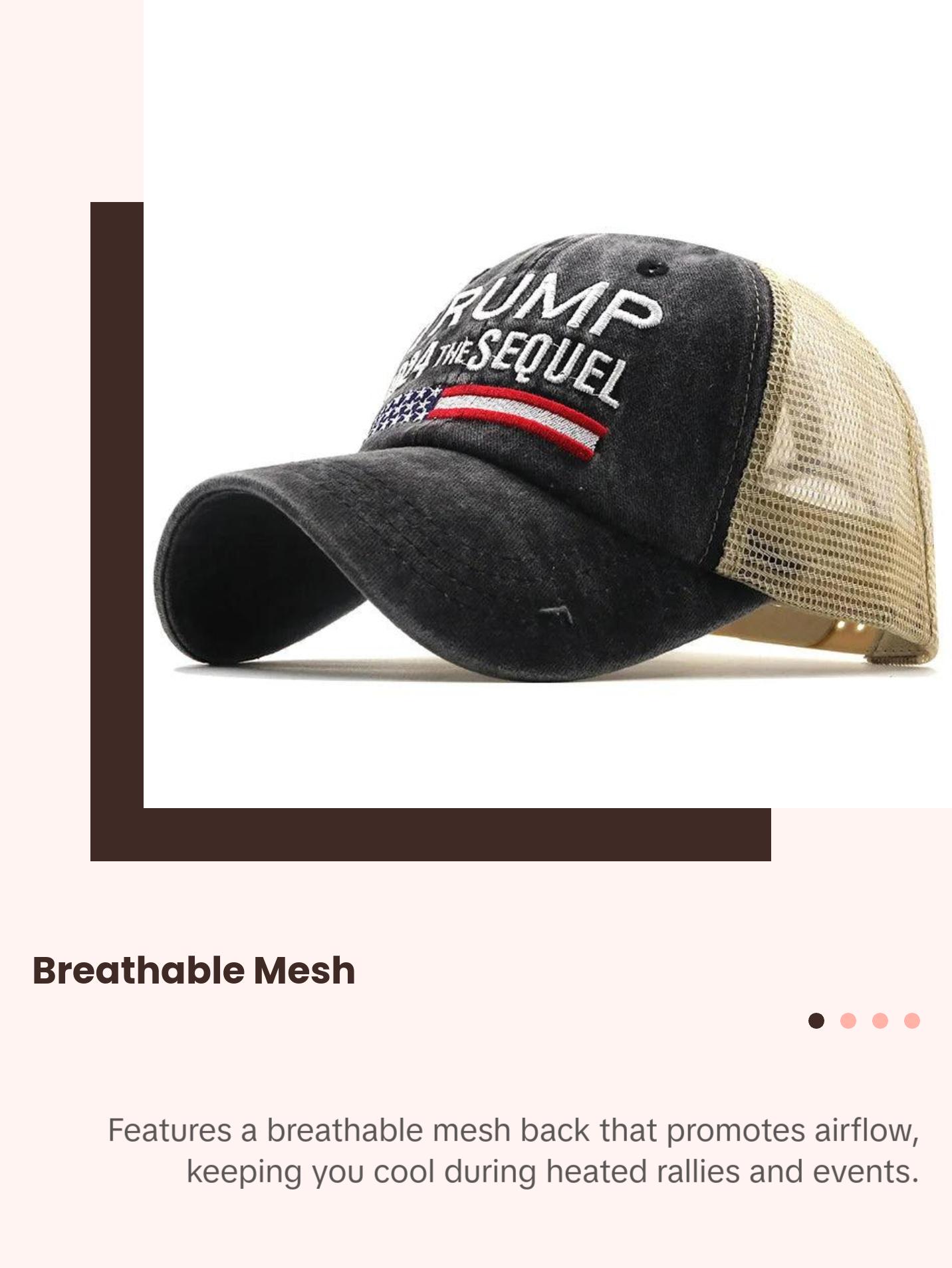 Trump 2024 the Sequel - Embroidered Mesh Cap