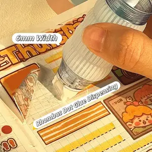 4 Color Dual-Sided Tape Roller Set, Scrapbook Supplies Diary Tape Dispenser, Handmade Art Projects, Art Materials, School Office Sticky Tape