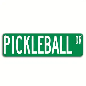 1pc 2D Flat Iron Table Tennis Drive Metal Sign, 16"x4" Waterproof Wall Hanging Decoration, Multi-purpose Art Poster, Suitable for Home, Restaurant, Garage, Bar, Cafe, 2D Flat