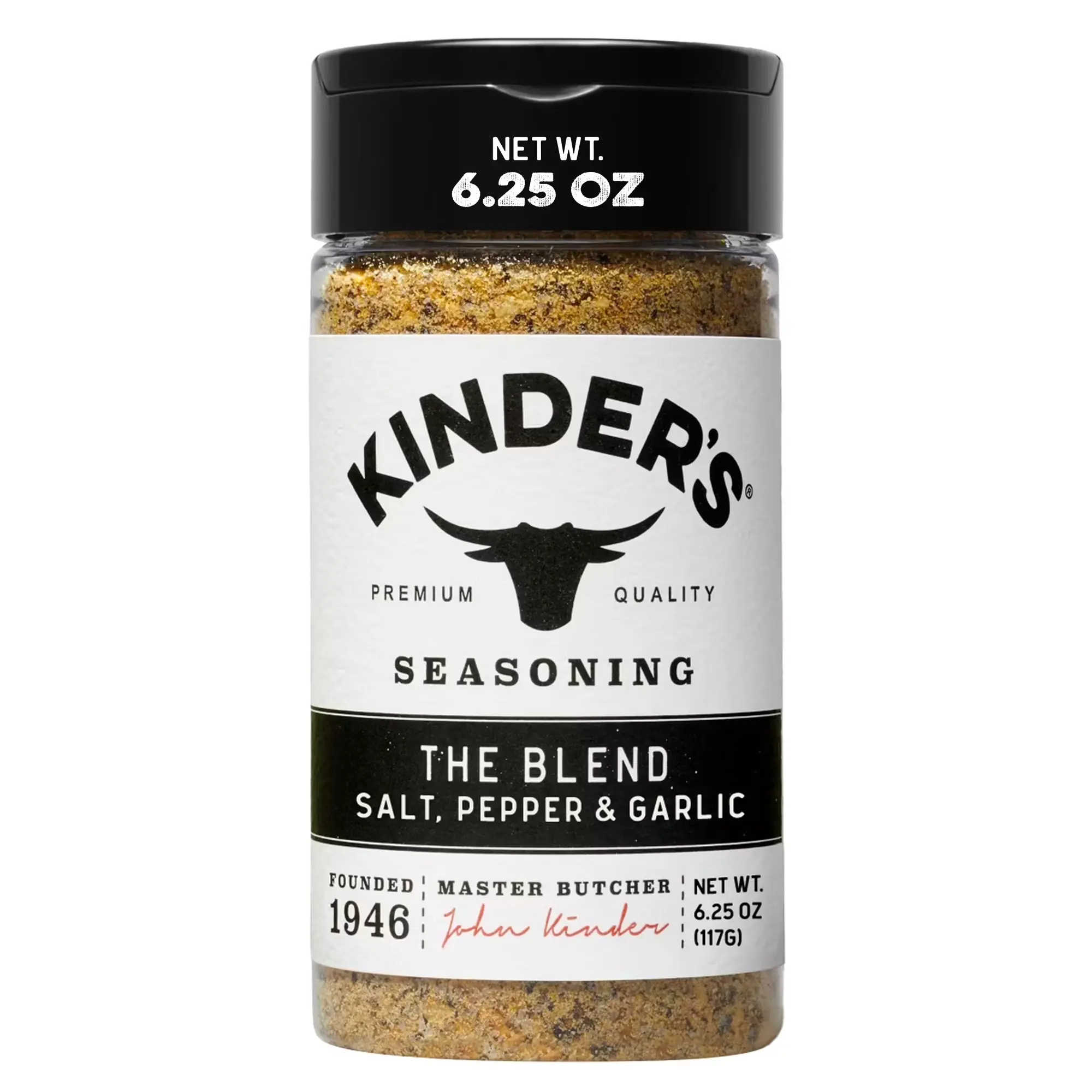 Kinder's The Blend Seasoning with Salt, Pepper & Garlic, 6.25 oz – All-Purpose Seasoning for Meat, Seafood & Vegetables