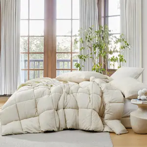 Washed Panda - Coma Inducer Oversized Comforter Set - Almond Cream