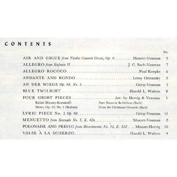 USED Book - Clarinet Choir Repertoire (E-flat Alto Clarinet) by Himie Voxman (Paperback)