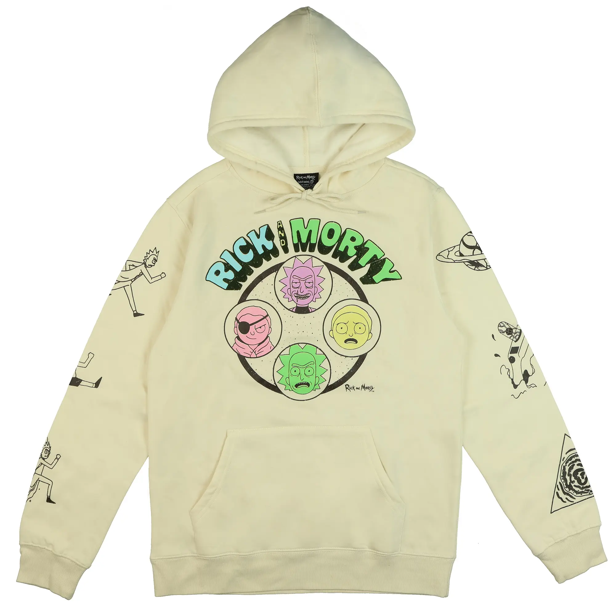 Rick And Morty Hoodie Men's Portal Long Sleeve Graphic Pullover