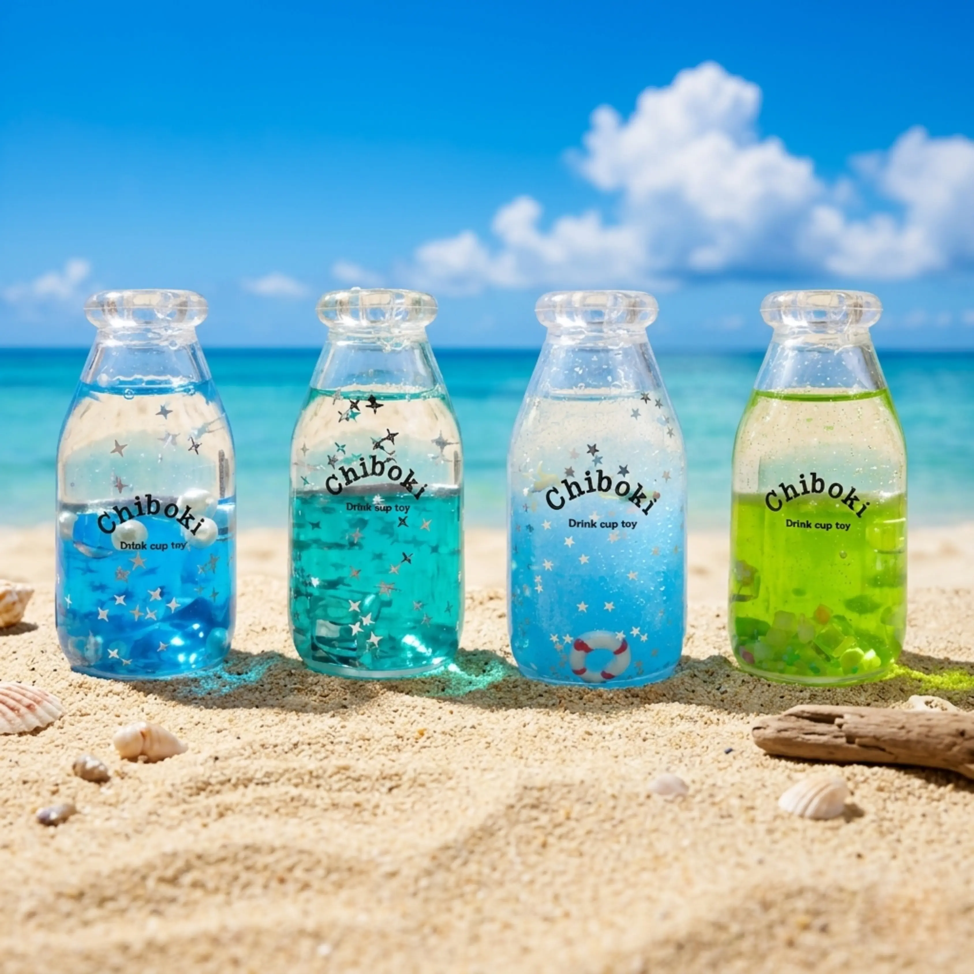 Wish Bottle Squishy - Squilo Aesthetic Non-Moldable Quick Rebound Liquid Filling Sensory Fidget Toys for Stress Relief