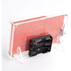 Soldering Project Kit, Soldering Practice Kit Electronics Learning with Acrylic shell