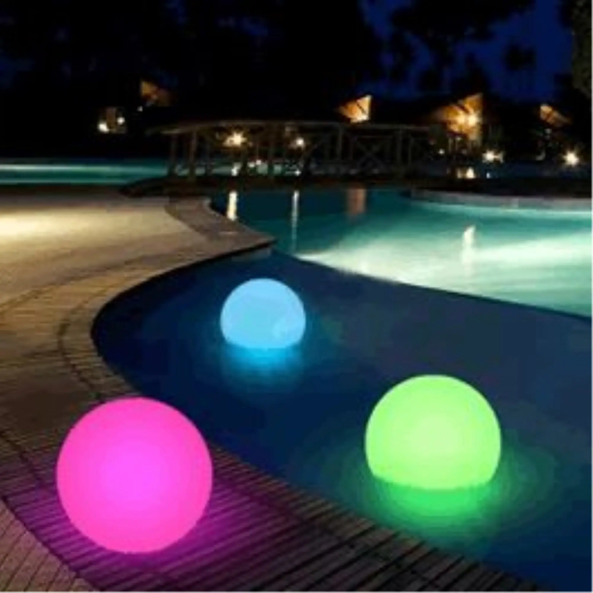 Blinkee 10 in. Plastic Solid Mood Sphere LED Centerpiece, Modern Home Decor, Festive Home & Party Decoration