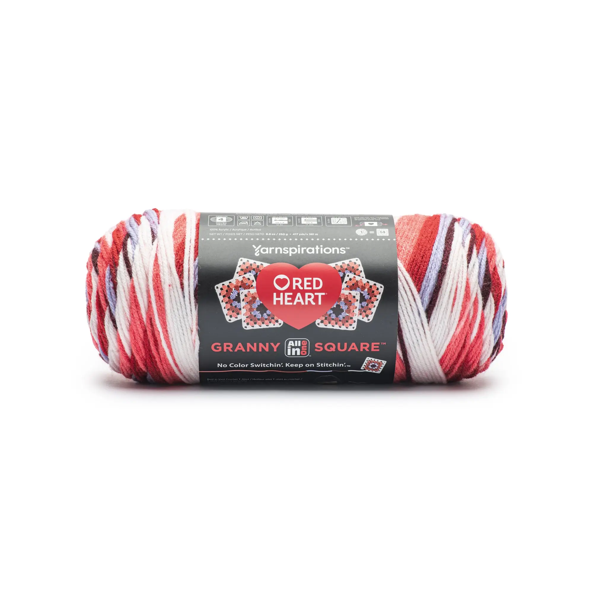 Red Heart All In One Granny Square Yarn (250g/8.8oz)