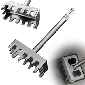 Creative Square Hole Cutter for Electrical Box High Strength Chrome Steel SDS Plus Slot Cutter Rectangle Cutout Saw for 86 Type Junction Boxes Brick Concrete Cement and Stone 5.7 Inch