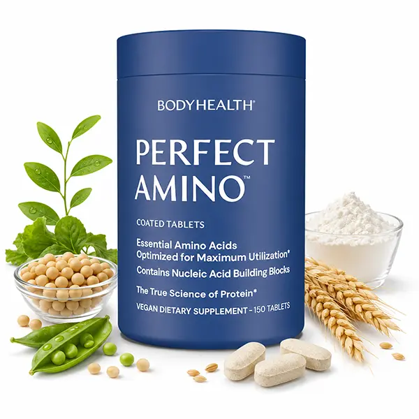 Vegan Essential Amino Acids Tablets with BCAAs - Pre-Workout & Post-Workout Protein Supplement for Muscle Recovery, 150 Count