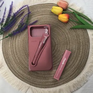 Cute Rhode Hailey Lip Gloss Holder Case for iPhone 17 16 15 14 13 12 11 Pro Max Plus, Soft Silicone Cover with Box, Cute Gift for Her