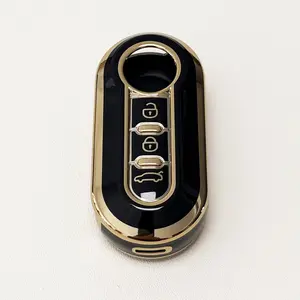 for Fiat Car Key Protection Case Soft Durable Tpu Material 360 Degree Protection for Fiat 500 500C 500L 500x 3 Button Keys Car Key Protector