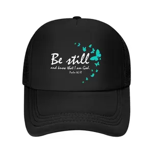 Christian Bible Verse Gifts Religious Butterfly Be Still God Baseball Cap