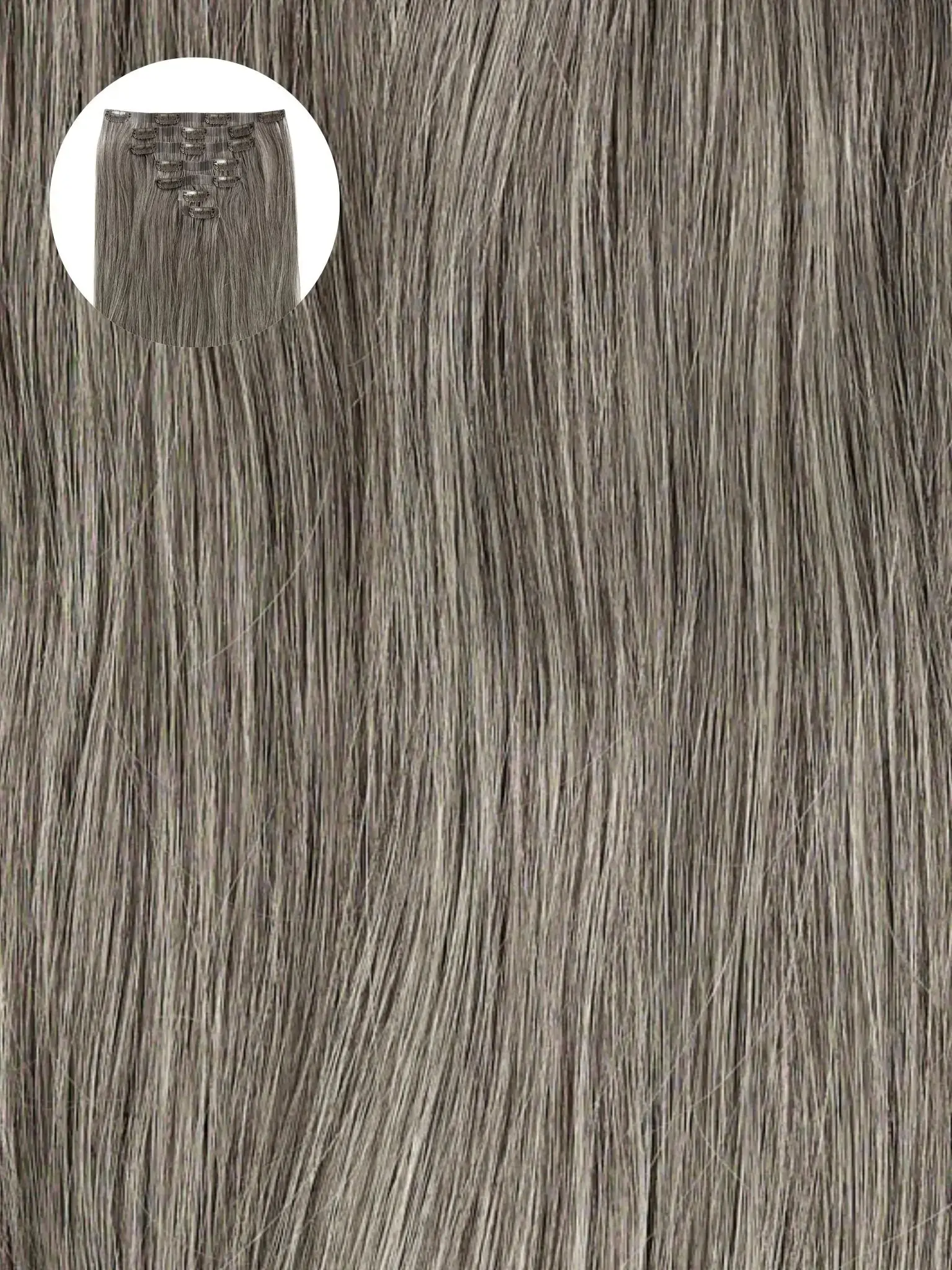 Light Grey (LG) Seamless Clip-Ins