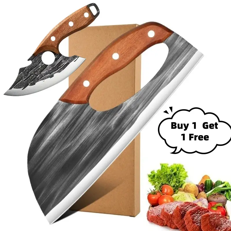 [Buy 1 Get 1 Free] For Only Today 2pcs kitchen knives, super sharp kitchen knives, meat cutters, kitchen knives and slicing knives Combination knife