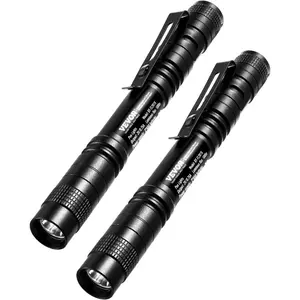 VEVOR Pen Light, 2 - Pack 100 Lumens Pocket Flashlight with Clip, IPX4 Waterproof Portable Penlight, Compact and Lightweight for Tight Spaces, Work, Inspection, Emergency, Mechanics, Outdoor UseVEVOR Super Brand Day