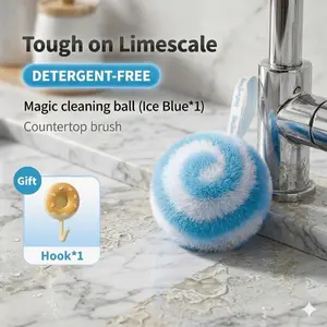 Bathroom Cleaning Sponges Ball，Magic Eraser for Bathroom Washbasin ,Water Stain Removal, Shower Cleaning Ball – for Outdoor Use Home Apartment Bathroom Countertop Sink Shower