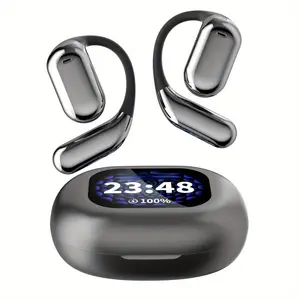 Wireless headphones, open-ear headphones, full-color display headphones, touchscreen, gaming headphones, built-in microphone, high-definition voice — ideal for running and workouts, business, and music