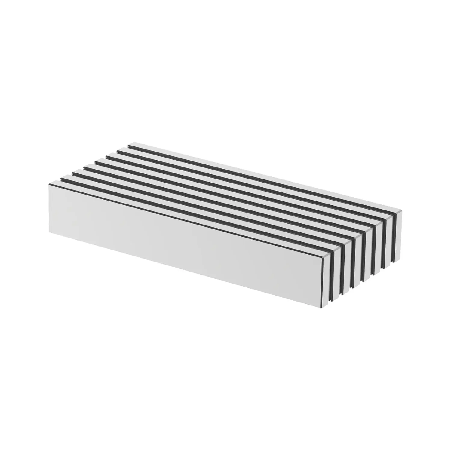 N52-3 L x 1/2" W x 1/8" H - 8 Pack, Strong Neodymium Bar Magnets, Powerful Rare Earth Magnets, Heavy Duty Industrial Neodymium Block Magnet 3.00 x 0.50 x 0.125 inch
