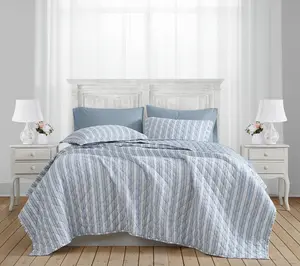 The Farmhouse by Rachel Ashwell Ticking Stripe F/Q Quilt Set