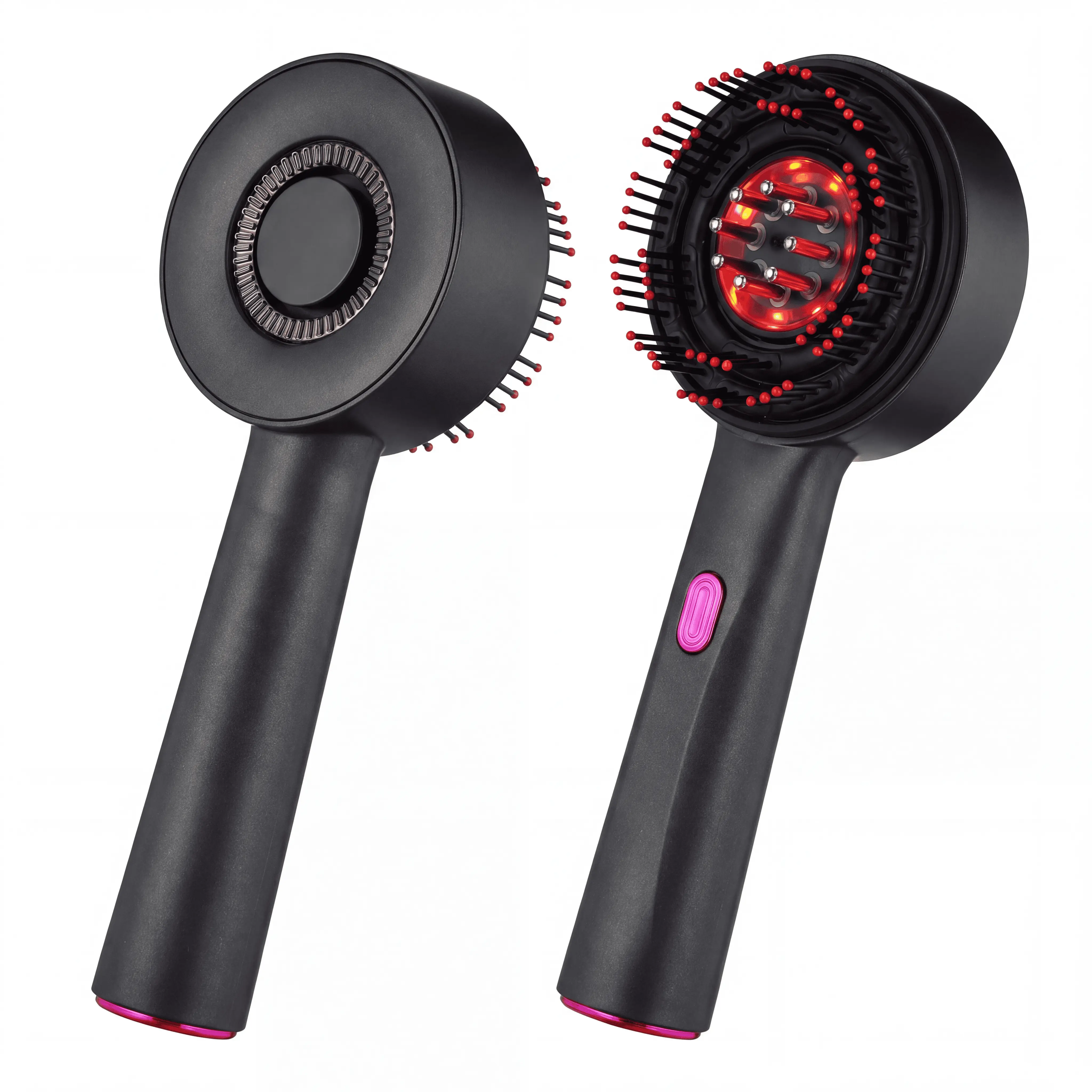 630nm Red Light Silicone Comb Scalp Massager for Hair Growth - 3-in-1 Rechargeable Cordless Electric Head Scratcher, 72 Teeth, 8 Oil Rollers, 3 Modes, Therapy Hair Oiling Applicator, Neck Pain Relief, Father's Day Gift (Headmassagers for Daily Scalp Care)