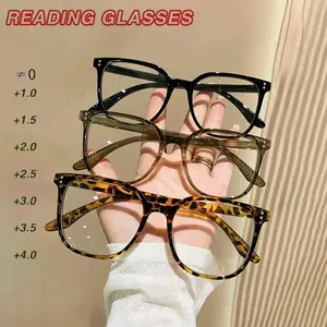 Women's Elegant Tortoise Pattern Reading Glasses, Leopard Pattern Eyeglasses, Casual Frame Trendy Vintage Eyeglasses for Work, Daily Clothing Decor, Perfect for Student Daily Use, Stylish Trendy Eyewear