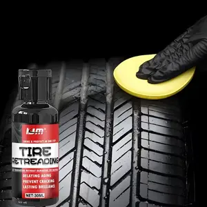 Car Repair Tool Kit for Tire, Door, Dashboard, Steering Wheel, External Plastic Parts, Kjm Brand, High-Shine Cream Cleaner, Tire Coating