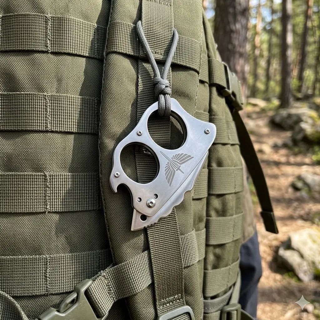 Multitool EDC Pocket Tool - Premium Stainless Steel Keychain Bottle Opener, Compact Camping Gear & Utility Gadget, Unique Gifts for Men, Dad, Husband