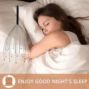 Handheld Scalp Vibration Massager Set, Deep Relaxing Head Massage Tool, 20 Finger Design, Suitable for Men & Women, Perfect Gift Idea