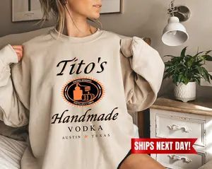 Tito Crewneck Sweatshirt, TITO'S Handmade Vodka Sweatshirt