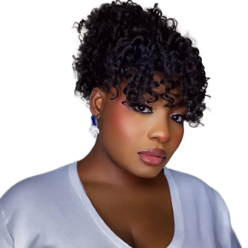 ARIA TWISTS PONYTAIL AND BANG Synthetic Curly Hair Extensions Curly Updo Style for Women Easy to Style and Maintain Two in One Piece Versatile Design