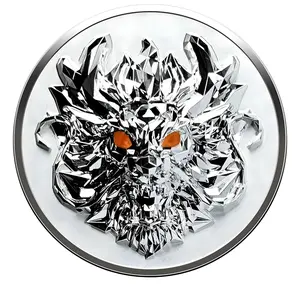 2024 Year of the Dragon 3D Ultra High Relief 1 oz Silver Coin