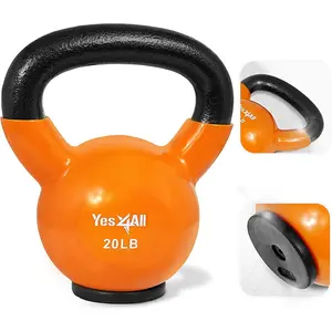 Kettlebells Rubber Base, Kettlebell Set for Women, Strength Training Kettlebells Weights (10-65 Lbs)