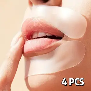 POV: Woke Up with Filler-plump Lips and Glass-smooth Skin — 4 Reusable Silicone Patches Lock Moisture in, Freeze Lines While You Sleep. Covers Lips, Smile Lines, Forehead, Crow's Feet. Wash and Reuse. Needle-free Overnight Glow-up