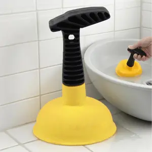 Powerful Drain Plunger - Heavy-Duty Unblocker for Clogged Toilets, Showers, Bathroom Sinks, Kitchens & Tubs