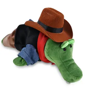 6" PLUSH - ALLIGATOR COWBOY DRESS UP