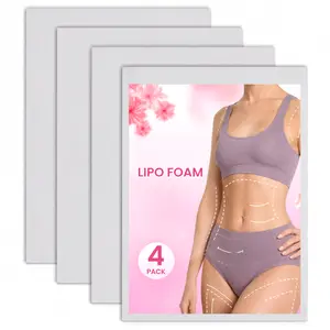 4 Pack Lipo Foam Boards Soft Compression Pads for Waist Abdomen Compression Wear