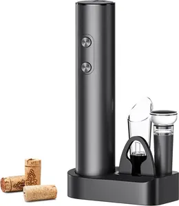 Electric Wine Opener Set, Corkscrew Opener Kit,Battery Operated Openers with Foil Cutter,Wine Aerator Pourer, 5-in-1 multifunctional wine accessories