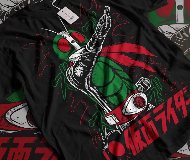 Kamen Rider Japanese Tokusatsu Science Fiction Hero TV Show Character T-Shirt