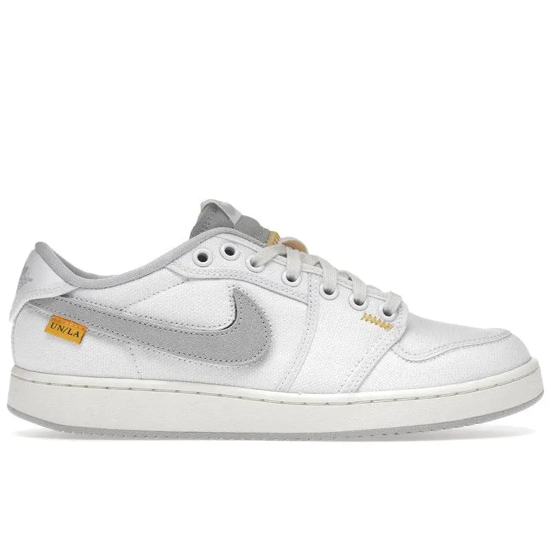 Jordan Men's 1 Retro AJKO Low SP Union White Canvas Basketball Shoes, from StockX