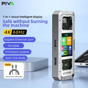 Piva G71 Screen Extender, 4K 60hz, Pd100w Fast Charging, Multi-Port Adapter for Apple 17, High Performance Connectivity